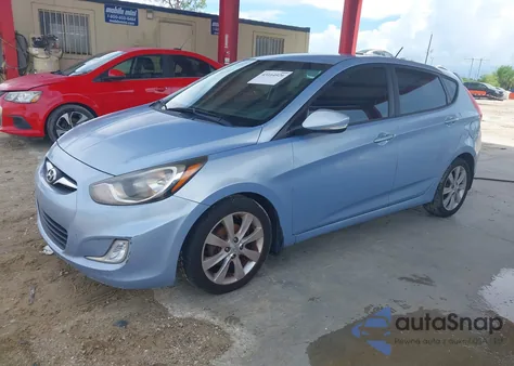 2013 Hyundai Accent Se из США, поврежденный, VIN KMHCU5AE1DU086048